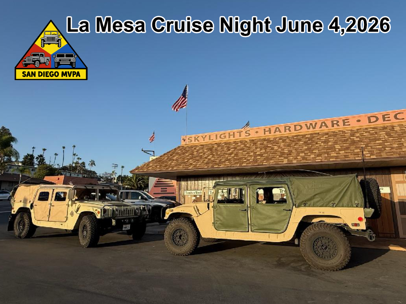 Two Humvees at La Mesa Lumber